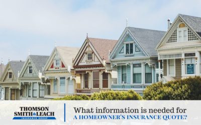 What information is needed for a homeowners insurance quote?