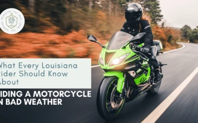 What Every Louisiana Rider Should Know About Riding a Motorcycle in Bad Weather